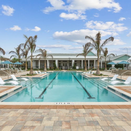 Sparkling swimming pool